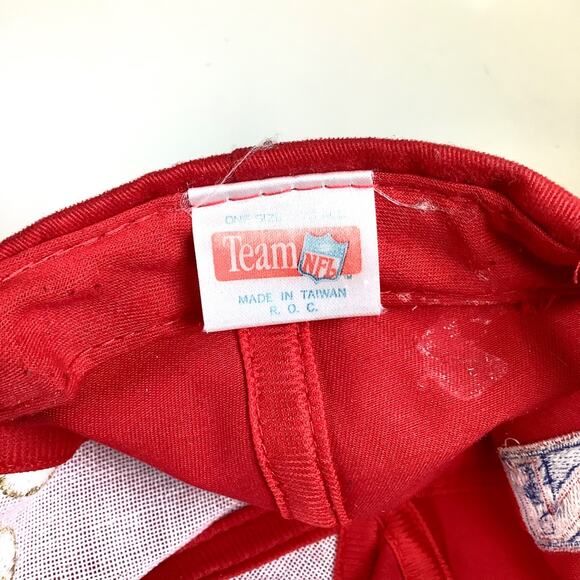 Vtg 80s/90s San Francisco 49ers NFL Football Snapback Hat Cap Logo 7 Red Gold - Picture 11 of 12